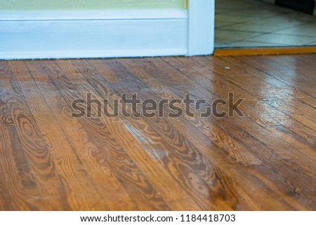 Old Wood Flooring Needing Restoration Royalty Free Stock Image