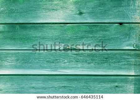 Old wood plank green texture background.