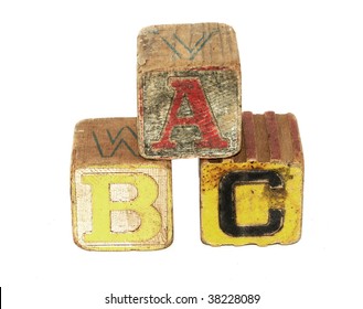 old wooden blocks