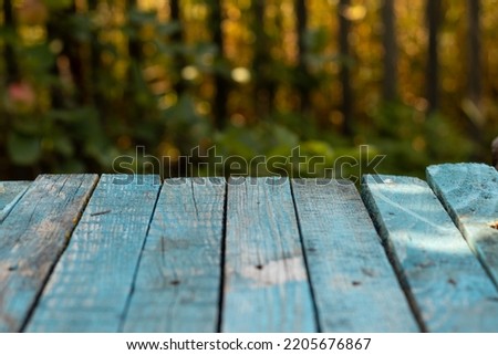 old wooden blue background of boards Copy space