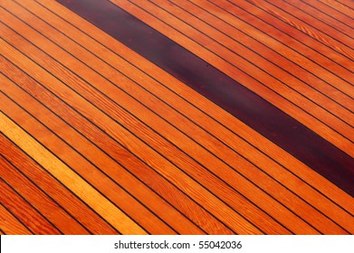 Old Wooden Boat Deck