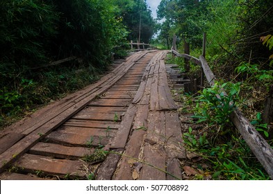 Old wooden bridge