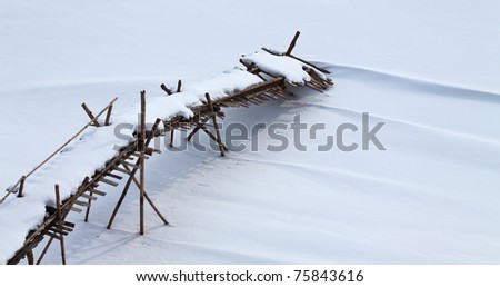 Similar – Hüttenzauber Holz Winter