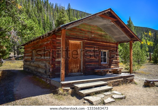 Old Wooden Cabin Rocky Mountains National Stock Photo Edit Now