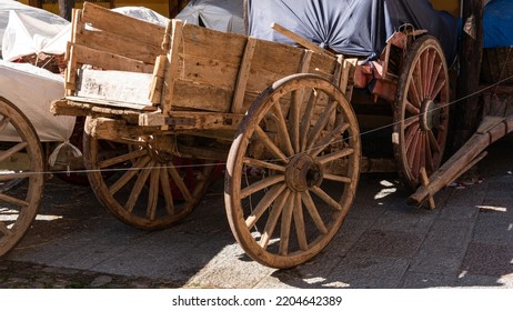 Old Wooden Carriage Found At The Old Town Square