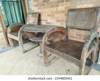 Old Wooden Chair Isolated In One Inn