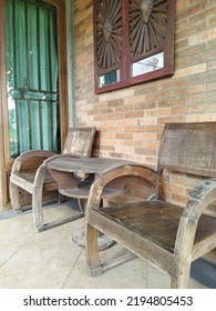 Old Wooden Chair Isolated In One Inn