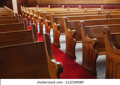 Old Wooden Church Pews