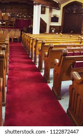 Old Wooden Church Pews