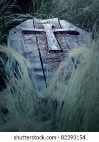 Old Wooden Coffin