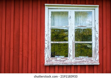 Old Wooden Cottage With A Window