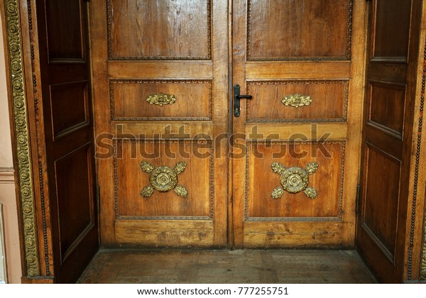 Old Wooden Door Ancient Antique Wooden Stock Photo Edit Now