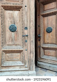 Old Wooden Door Left Open