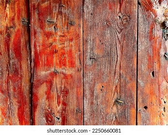 Old wooden door texture. Wooden rustic floor. Colored wooden texture. Dramatic background. - Shutterstock ID 2250660081