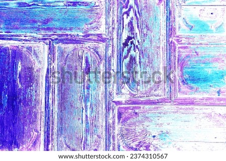 old wooden door with traces of old paint, colorful wooden background