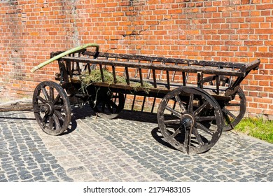 Old Wooden Farm Wagon. An Old Wagon.