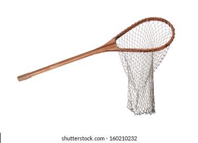 old wooden fishnet