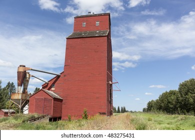 Old Wooden Grain Elevator