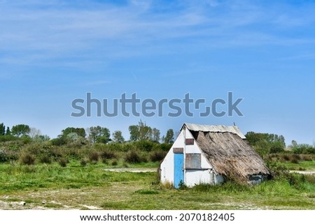 Similar – Hallig Gröde | Laundry drying on the Hallig