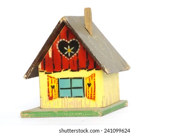 Old Wooden Playhouse Toy