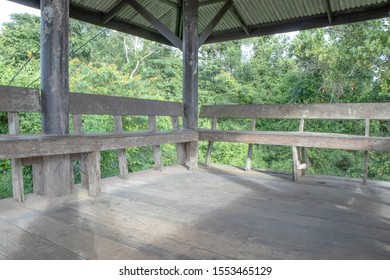 Old Wooden Roadside Rest Area