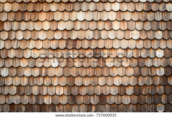 Old wooden roof tiles\
background