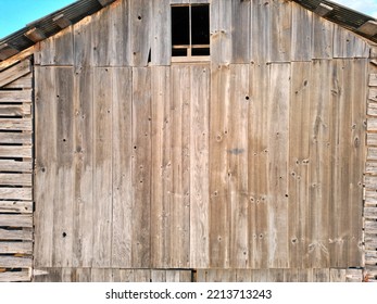 Old Wooden Shack On A Farm