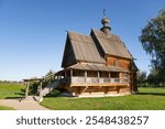 The old wooden St. Nicholas Church (1766) on the territory of the Kremlin. Suzdal, Vladimir region, Russia