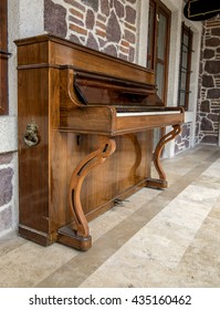 Old Wooden Upright Piano