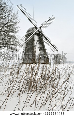 Similar – Foto Bild Bock-Windmühle im Schnee