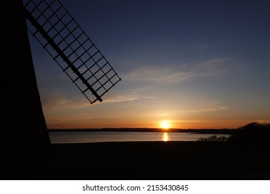 Old Wooden Windmills In Denmark