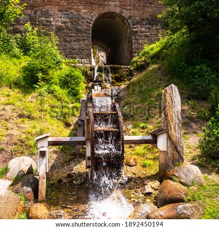 Running water and bridge