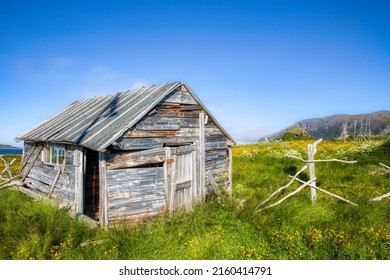 Old, Worn Cabin From Sea Sami Culture In Finnmark, Norway