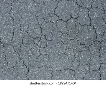 Old Worn Crack Asphalt Road Texture