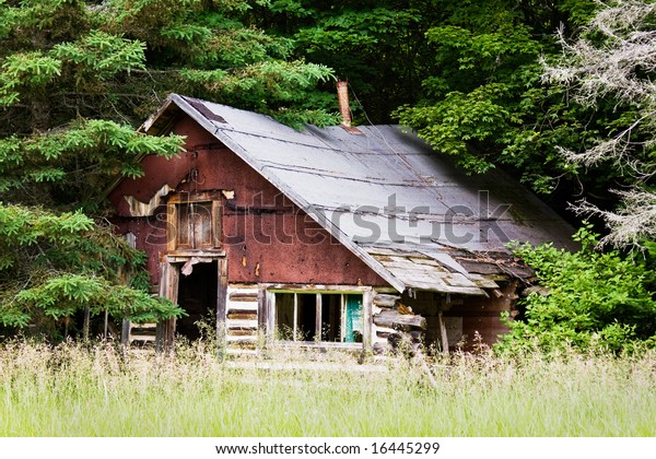 Old Worn Down House Nestled Among Stock Photo (Edit Now) 16445299