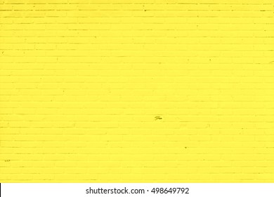 old yellow brick wall texture for background