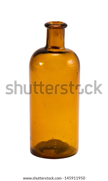 Download Old Yellow Glass Empty Decorative Bottle Stock Photo Edit Now 145911950 PSD Mockup Templates