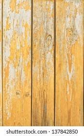 Old Yellow Painted Wood Texture