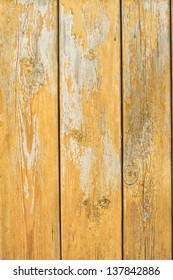 Old Yellow Painted Wood Texture