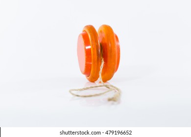 Old Yoyo Orange Isolated On White Background