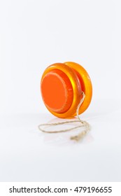 Old Yoyo Orange Isolated On White Background