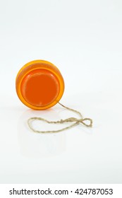 Old Yoyo Orange Isorated On White Background