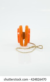 Old Yoyo Orange Isorated On White Background