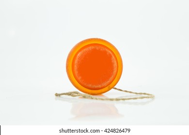 Old Yoyo Orange Isorated On White Background