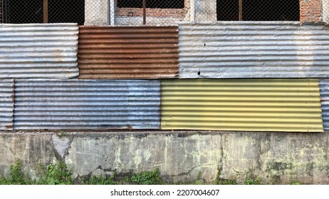 Old Zinc Fence And Corrotion