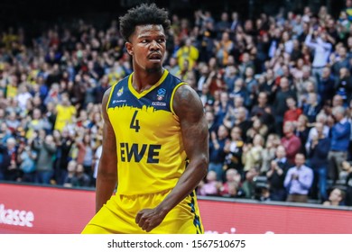 Oldenburg, Germany, November 20, 2019: EuroCup. Gerry Blakes During The Match EWE Baskets Oldenburg Vs Aquila Basket Trento At The Kleine EWE Arena.
