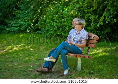 Similar – Senior woman in wheelchair