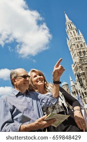 Older Couple Using City Map