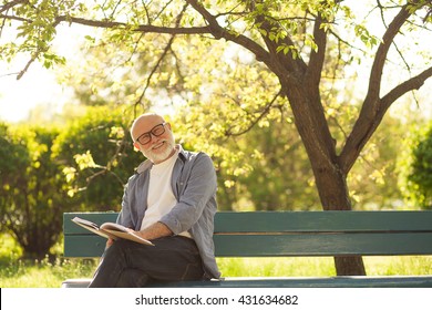 Older Man Have Good Time In The Park