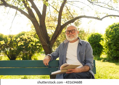 Older Man Have Good Time In The Park